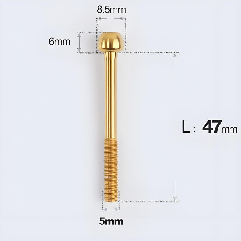 M5x30 35 41 47mm Titanium Seatpost Bolts & Nuts for Road Bikes