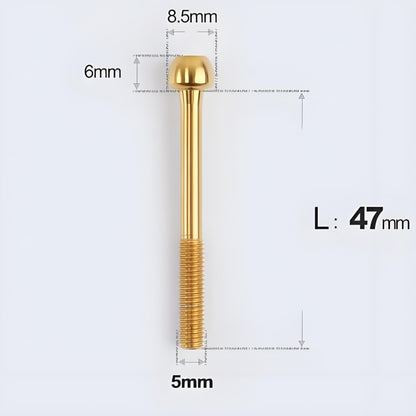M5x30 35 41 47mm Titanium Seatpost Bolts & Nuts for Road Bikes