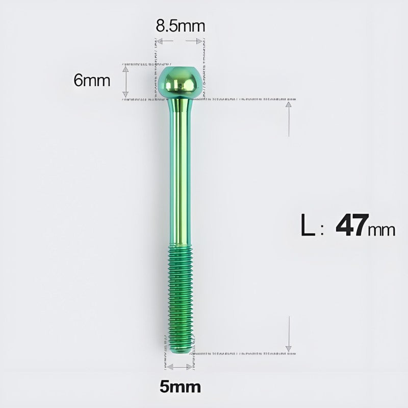 M5x30 35 41 47mm Titanium Seatpost Bolts & Nuts for Road Bikes
