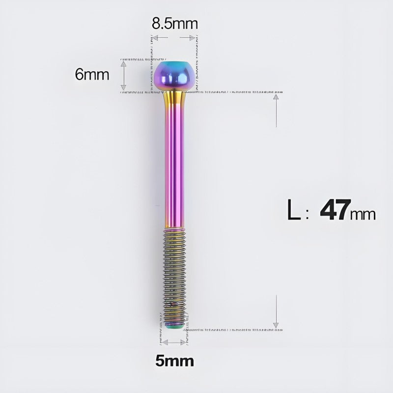 M5x30 35 41 47mm Titanium Seatpost Bolts & Nuts for Road Bikes