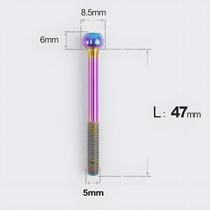 M5x30 35 41 47mm Titanium Seatpost Bolts & Nuts for Road Bikes