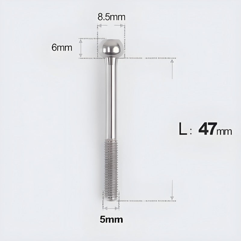 M5x30 35 41 47mm Titanium Seatpost Bolts & Nuts for Road Bikes