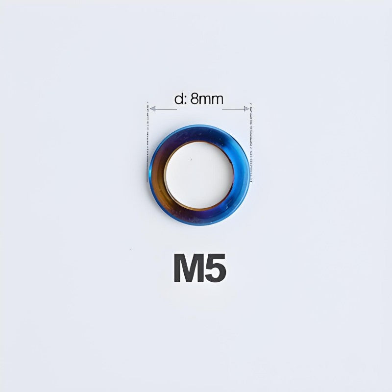 M3/M4/M5/M6 Titanium Flat Washers for Road and Mountain Bikes