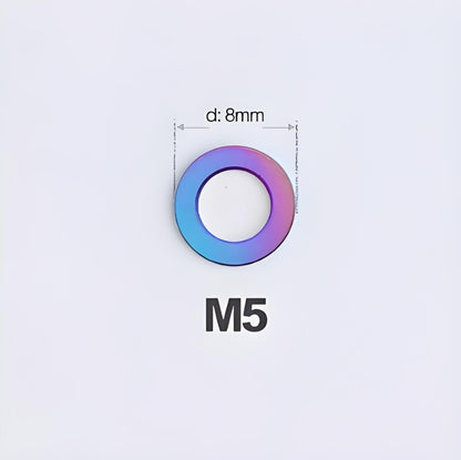 M3/M4/M5/M6 Titanium Flat Washers for Road and Mountain Bikes