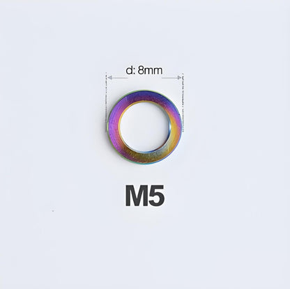 M3/M4/M5/M6 Titanium Flat Washers for Road and Mountain Bikes