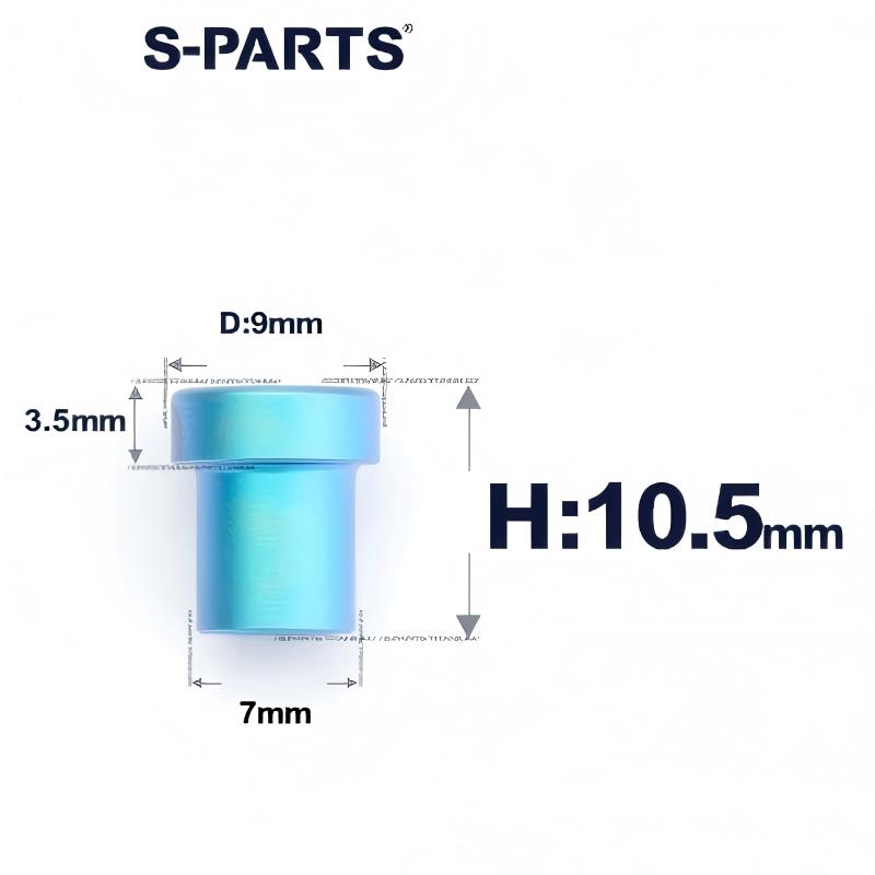 M5 Titanium Locknuts Ti Lock Nuts for Mountain and Road Bikes