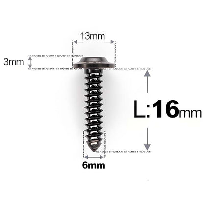 M6 X L16 - 55mm Titanium Button Head Screws For Electric Scooter & Motorcycle Body Panels-HD13