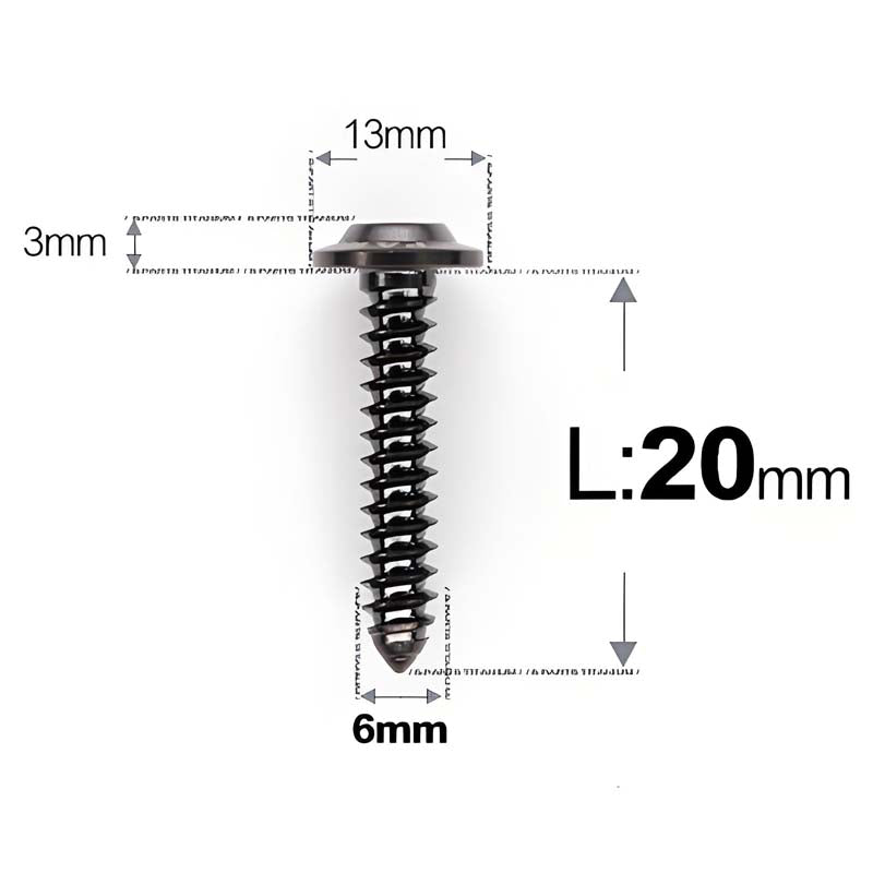 M6 X L16 - 55mm Titanium Button Head Screws For Electric Scooter & Motorcycle Body Panels-HD13