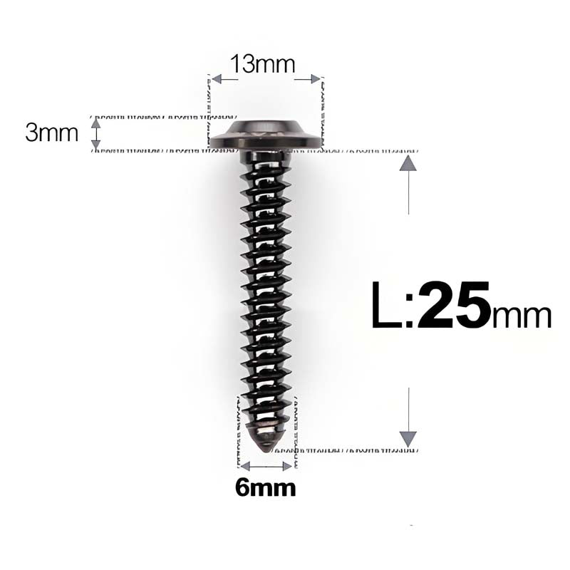 M6 X L16 - 55mm Titanium Button Head Screws For Electric Scooter & Motorcycle Body Panels-HD13