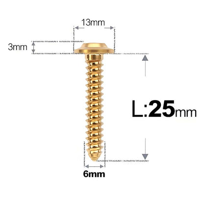M6 X L16 - 55mm Titanium Button Head Screws For Electric Scooter & Motorcycle Body Panels-HD13