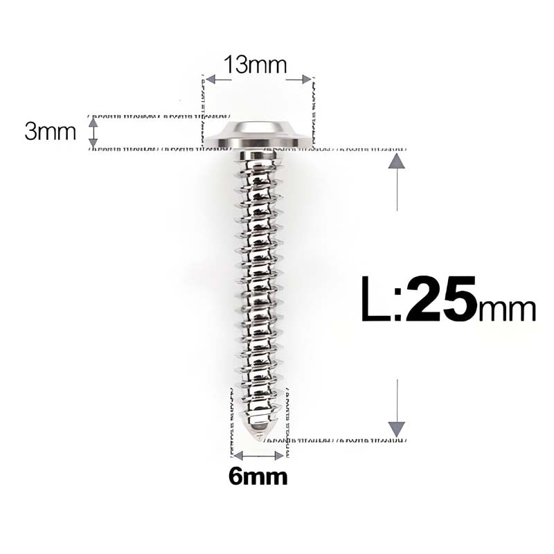 M6 X L16 - 55mm Titanium Button Head Screws For Electric Scooter & Motorcycle Body Panels-HD13
