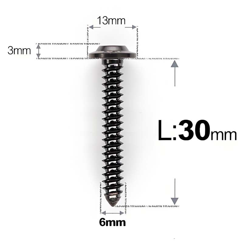 M6 X L16 - 55mm Titanium Button Head Screws For Electric Scooter & Motorcycle Body Panels-HD13