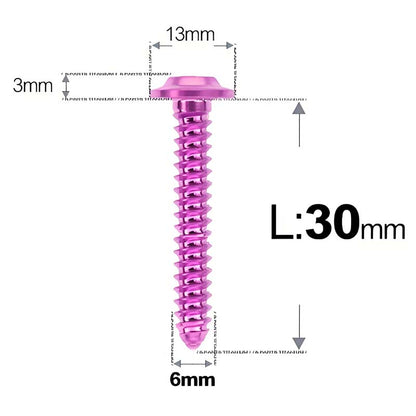 M6 X L16 - 55mm Titanium Button Head Screws For Electric Scooter & Motorcycle Body Panels-HD13