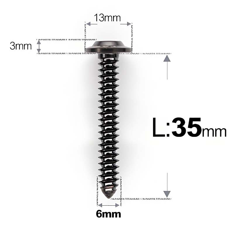 M6 X L16 - 55mm Titanium Button Head Screws For Electric Scooter & Motorcycle Body Panels-HD13