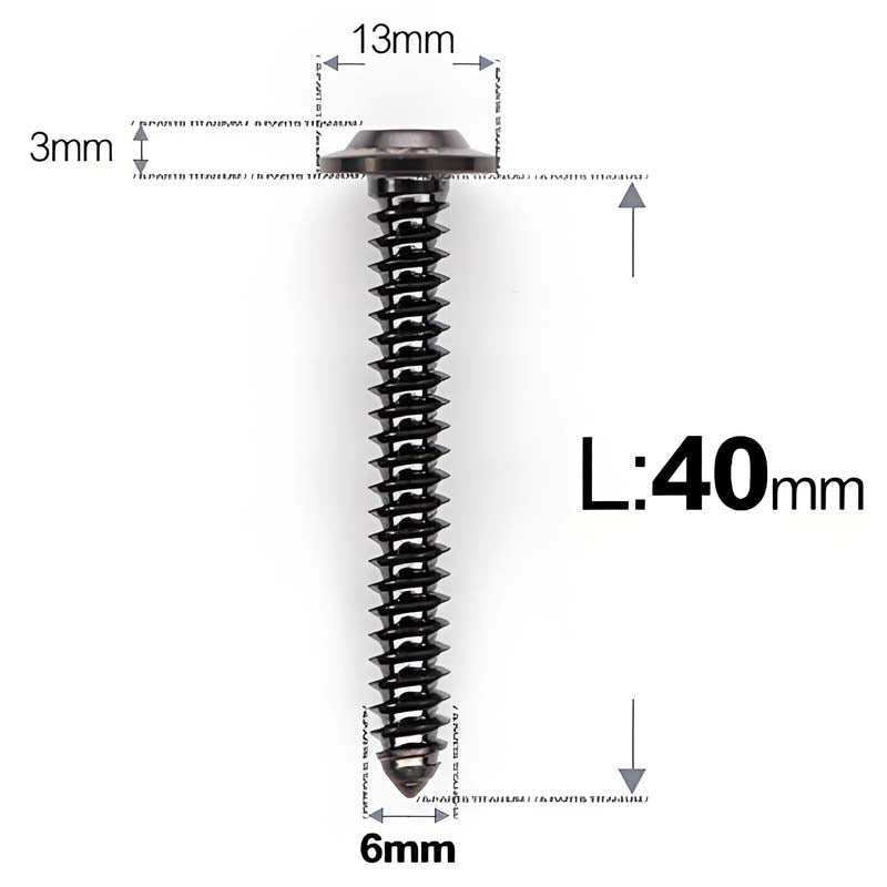 M6 X L16 - 55mm Titanium Button Head Screws For Electric Scooter & Motorcycle Body Panels-HD13