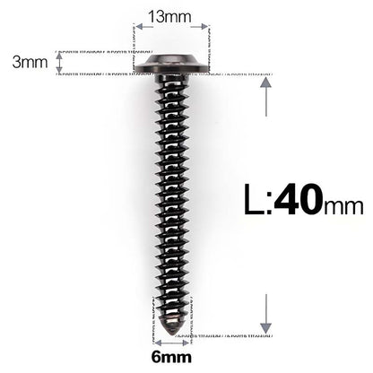 M6 X L16 - 55mm Titanium Button Head Screws For Electric Scooter & Motorcycle Body Panels-HD13