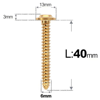 M6 X L16 - 55mm Titanium Button Head Screws For Electric Scooter & Motorcycle Body Panels-HD13