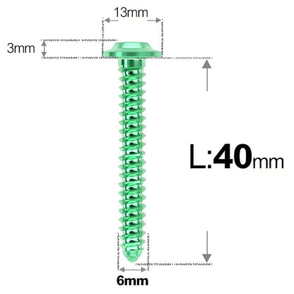 M6 X L16 - 55mm Titanium Button Head Screws For Electric Scooter & Motorcycle Body Panels-HD13