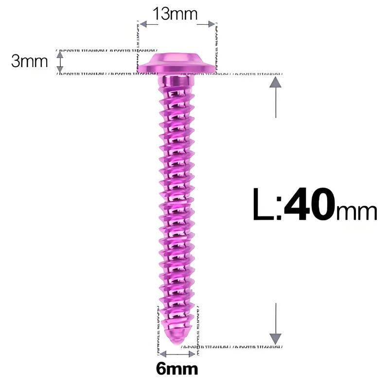 M6 X L16 - 55mm Titanium Button Head Screws For Electric Scooter & Motorcycle Body Panels-HD13
