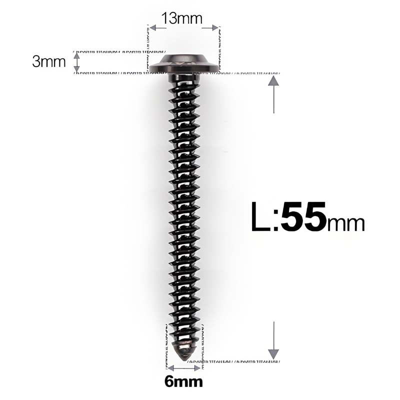 M6 X L16 - 55mm Titanium Button Head Screws For Electric Scooter & Motorcycle Body Panels-HD13