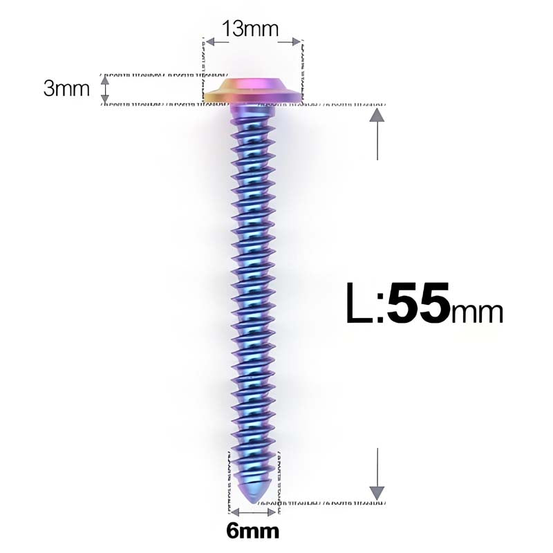 M6 X L16 - 55mm Titanium Button Head Screws For Electric Scooter & Motorcycle Body Panels-HD13