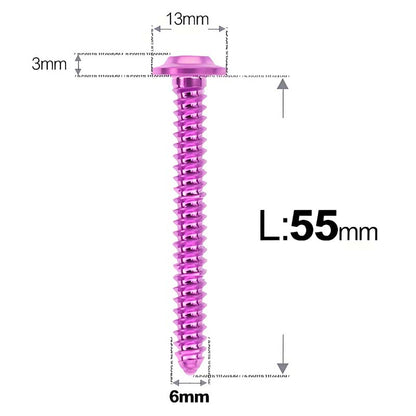 M6 X L16 - 55mm Titanium Button Head Screws For Electric Scooter & Motorcycle Body Panels-HD13