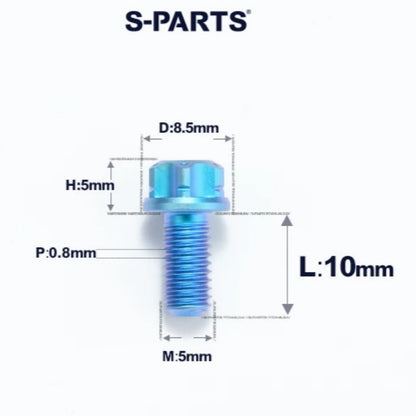 M5 X L6 8 12 30MM Titanium Bolts For Motorcycle