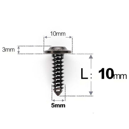 M5 X L10 - 35mm Titanium Button Head Screws For Electric Vehicle & Motorcycle Body Panels-HD10