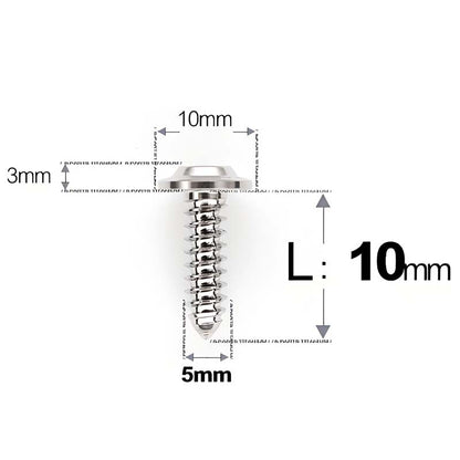 M5 X L10 - 35mm Titanium Button Head Screws For Electric Vehicle & Motorcycle Body Panels-HD10