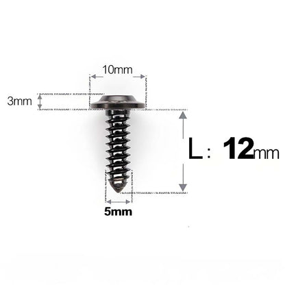 M5 X L10 - 35mm Titanium Button Head Screws For Electric Vehicle & Motorcycle Body Panels-HD10