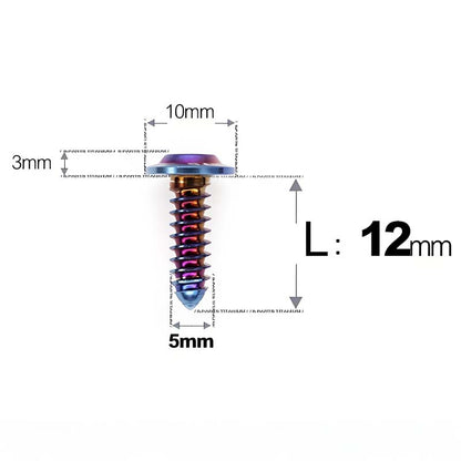 M5 X L10 - 35mm Titanium Button Head Screws For Electric Vehicle & Motorcycle Body Panels-HD10