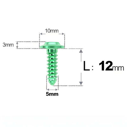 M5 X L10 - 35mm Titanium Button Head Screws For Electric Vehicle & Motorcycle Body Panels-HD10