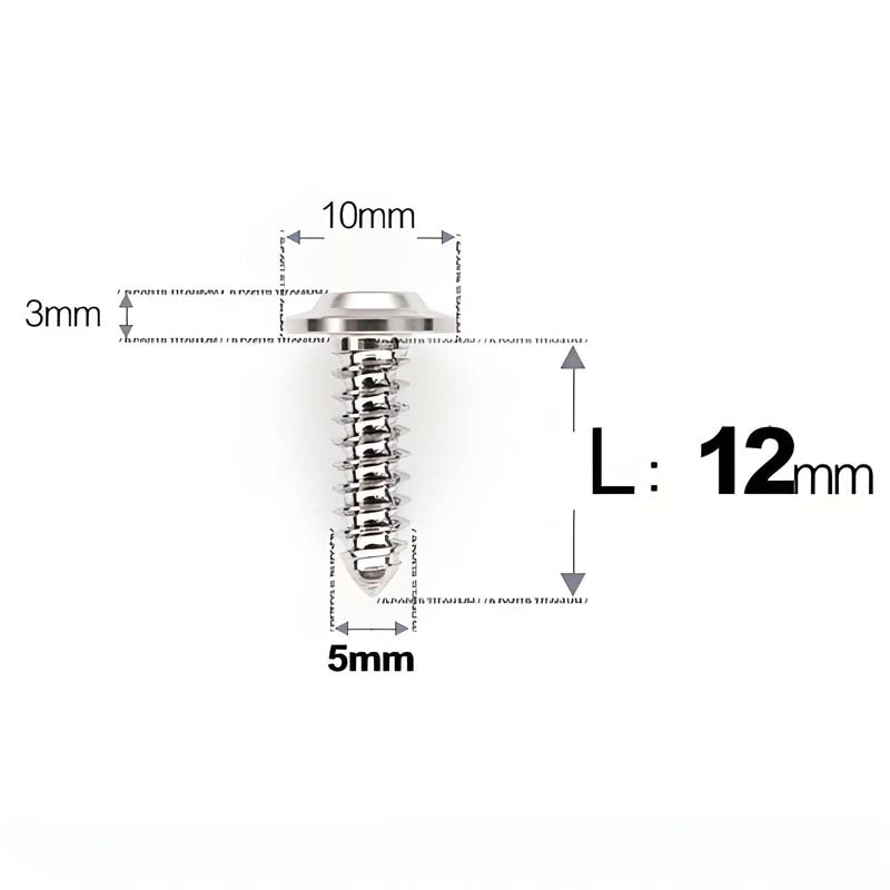 M5 X L10 - 35mm Titanium Button Head Screws For Electric Vehicle & Motorcycle Body Panels-HD10