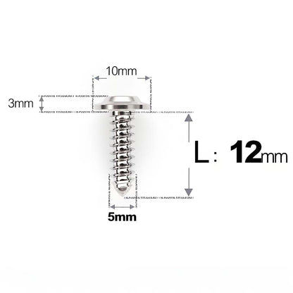 M5 X L10 - 35mm Titanium Button Head Screws For Electric Vehicle & Motorcycle Body Panels-HD10