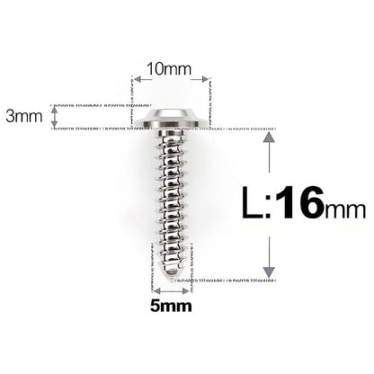 M5 X L10 - 35mm Titanium Button Head Screws For Electric Vehicle & Motorcycle Body Panels-HD10