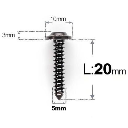 M5 X L10 - 35mm Titanium Button Head Screws For Electric Vehicle & Motorcycle Body Panels-HD10