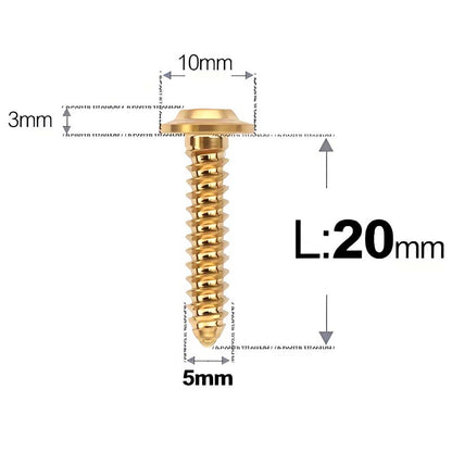 M5 X L10 - 35mm Titanium Button Head Screws For Electric Vehicle & Motorcycle Body Panels-HD10