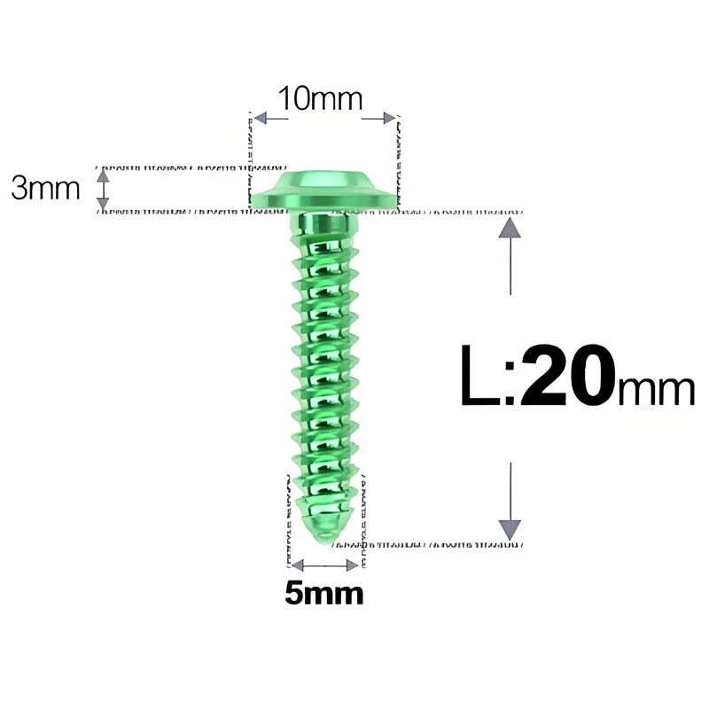 M5 X L10 - 35mm Titanium Button Head Screws For Electric Vehicle & Motorcycle Body Panels-HD10