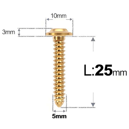 M5 X L10 - 35mm Titanium Button Head Screws For Electric Vehicle & Motorcycle Body Panels-HD10