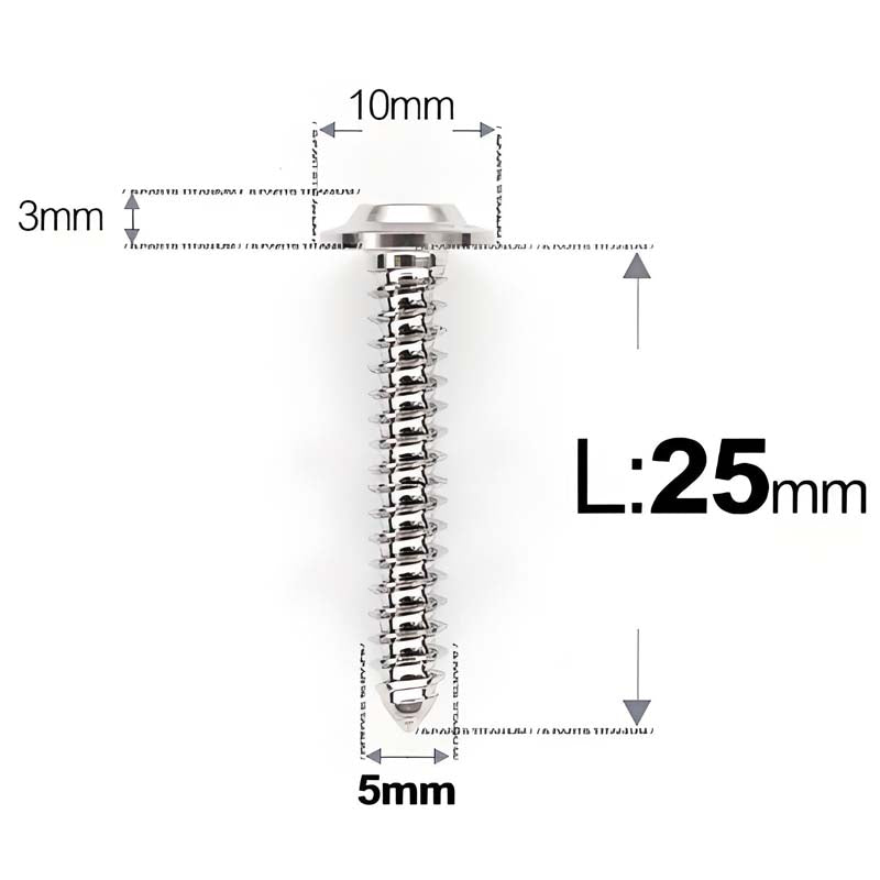 M5 X L10 - 35mm Titanium Button Head Screws For Electric Vehicle & Motorcycle Body Panels-HD10