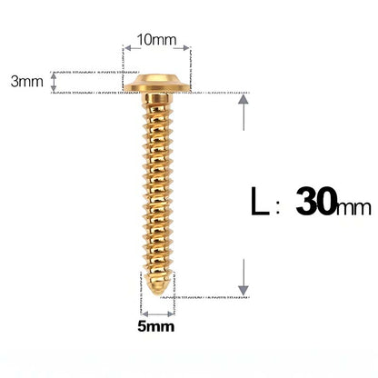 M5 X L10 - 35mm Titanium Button Head Screws For Electric Vehicle & Motorcycle Body Panels-HD10