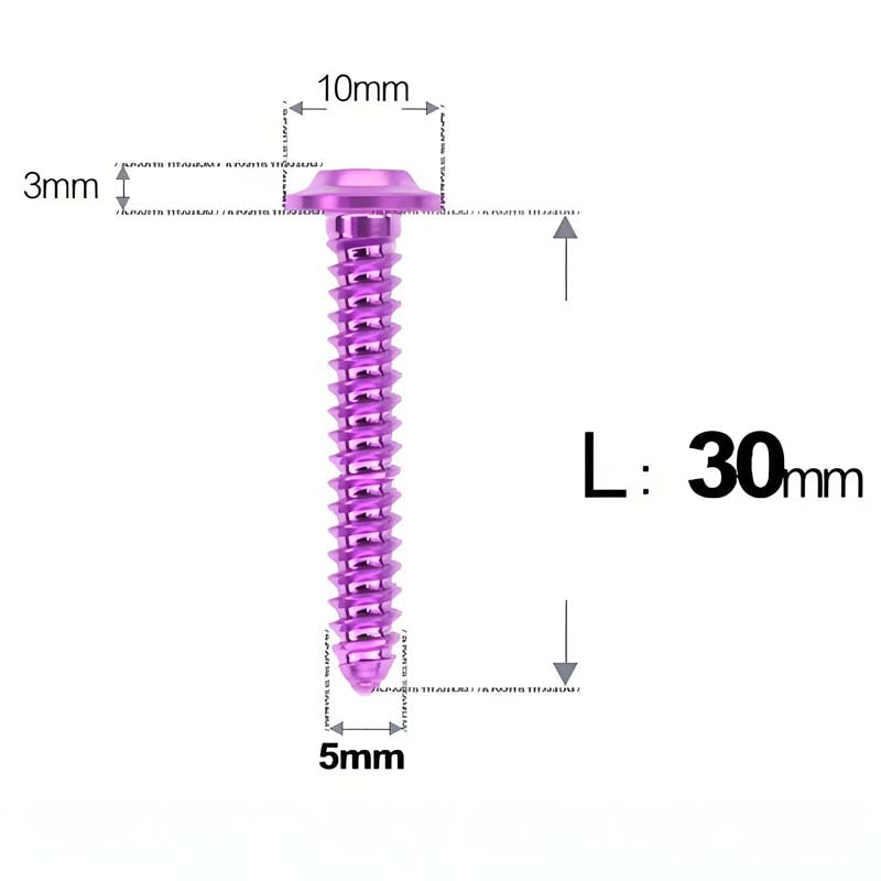 M5 X L10 - 35mm Titanium Button Head Screws For Electric Vehicle & Motorcycle Body Panels-HD10