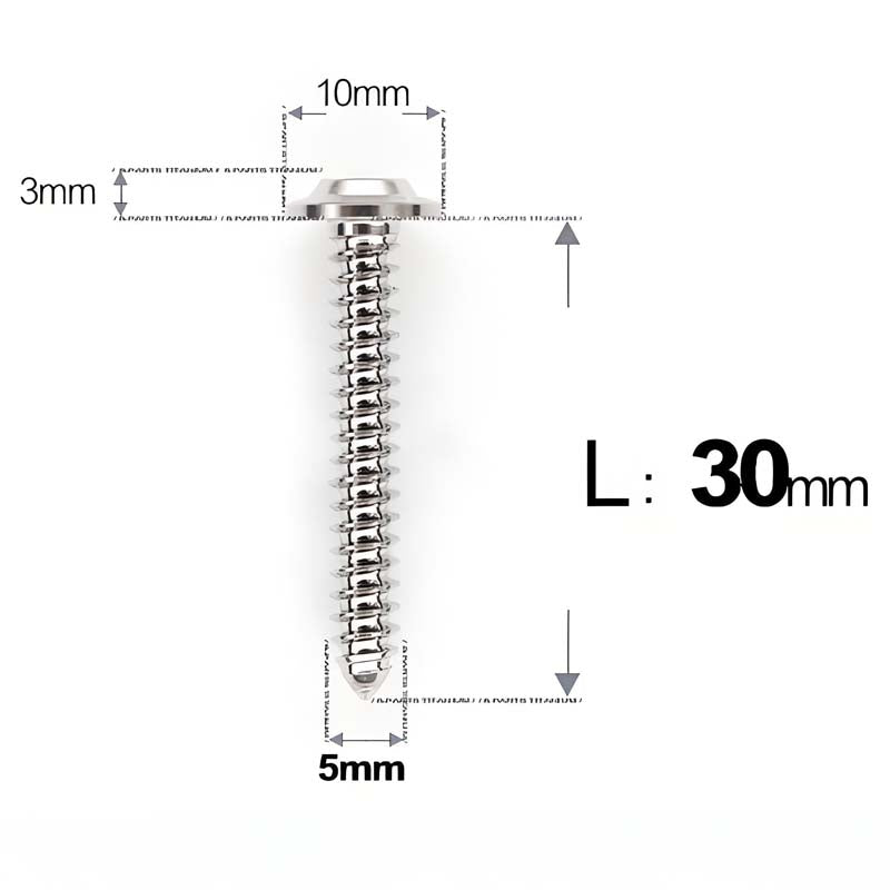 M5 X L10 - 35mm Titanium Button Head Screws For Electric Vehicle & Motorcycle Body Panels-HD10