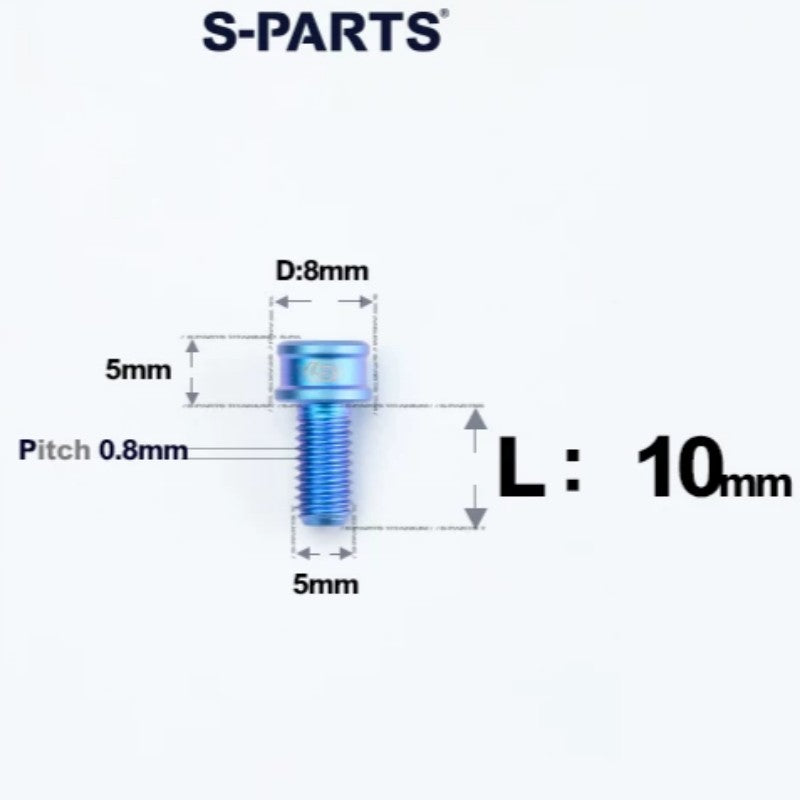 M5x10/12/16/18MM Titanium Bolts For Bike & Motorcycle