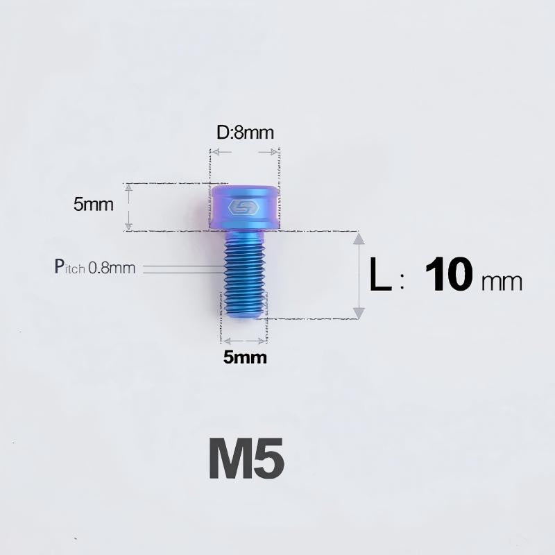 M5x10/12/16/18MM Titanium Bolts For Bike & Motorcycle