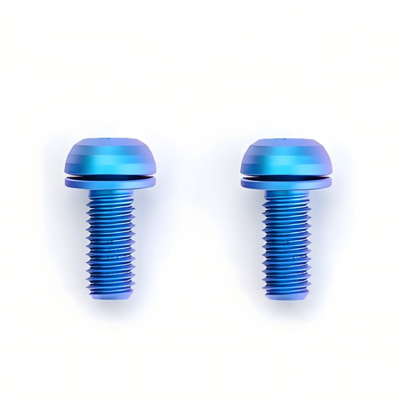 M5x12MM Hollow Titanium Bottle Cage Bolts - Button Head Screws for MTB & Road Bikes
