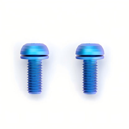 M5x12MM Hollow Titanium Bottle Cage Bolts - Button Head Screws for MTB & Road Bikes