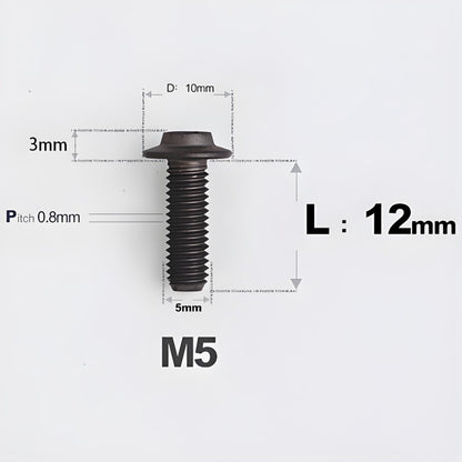 M5/M6x12mm Titanium Disc Bolts for ARAI RAPIDE-NEO Helmet Series