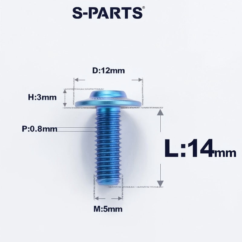 M5x10-30mm Titanium Torx Bolts For Motorcycle-HD12