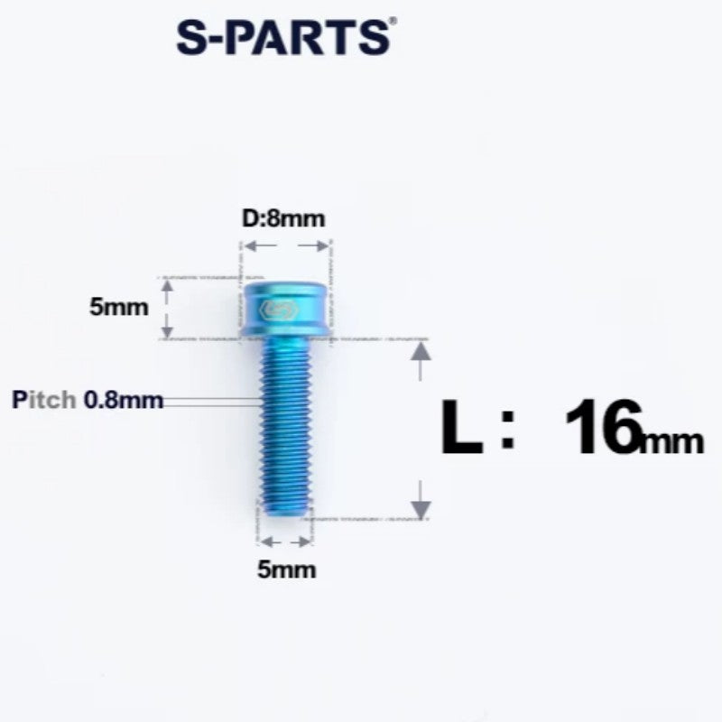 M5x10/12/16/18MM Titanium Bolts For Bike & Motorcycle